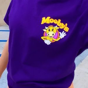 Royal purple Mooby’s t shirt